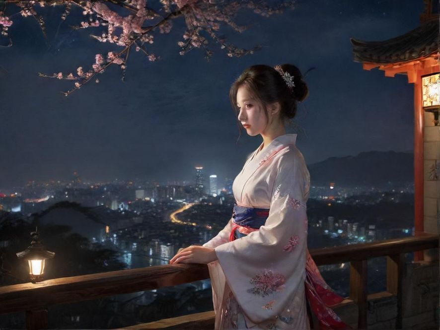 璀璨的都市夜景