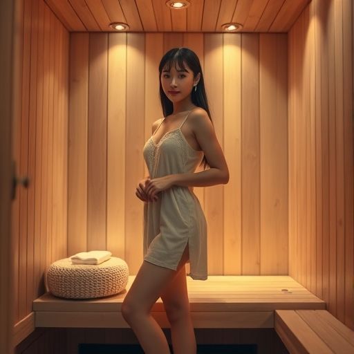 一间私密桑拿房内景