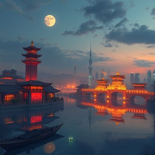 广州桑拿会所夜景外观展示