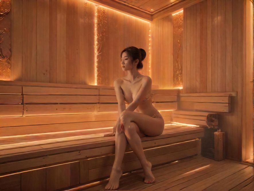 桑拿会所休息区氛围图