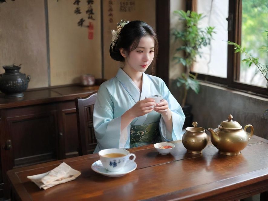 私密茶社的木质茶室,充满复古韵味