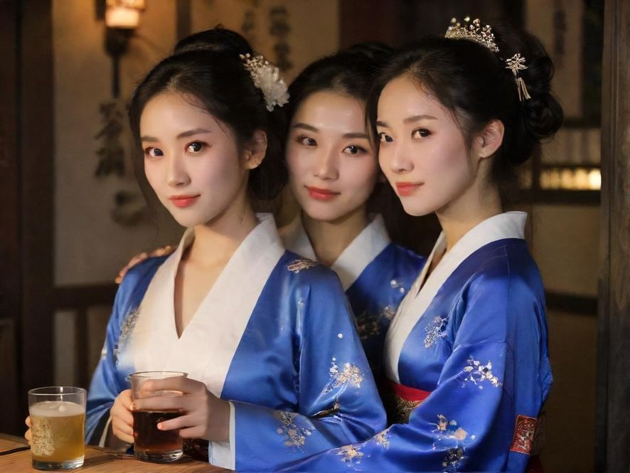 深圳夜场中,一个在迷离灯光下舞动的女性剪影,充满活力和神秘感