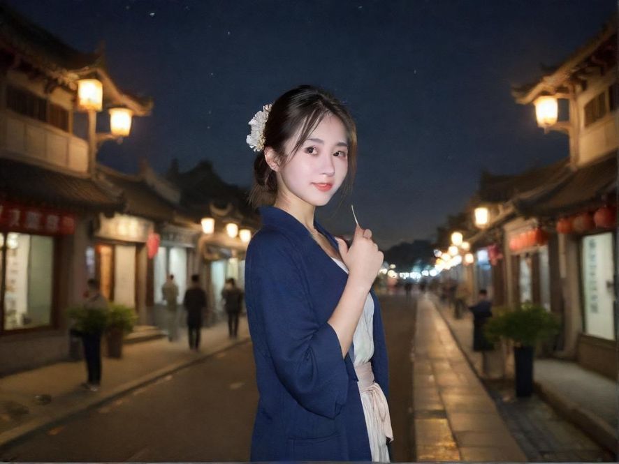 城市夜景下的桑拿会所入口,霓虹灯闪烁