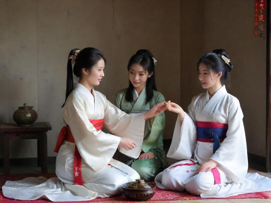 幽静小巷深处的中式茶馆,门窗紧闭,透着一丝神秘