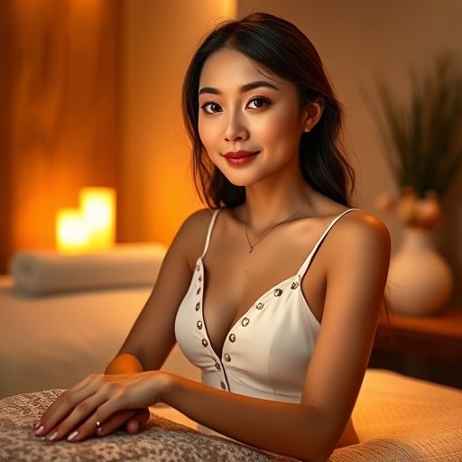 高端会所内部温馨按摩室