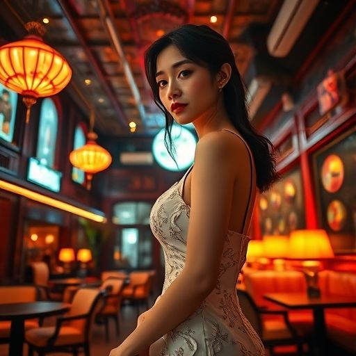 深圳夜场会所复古风格大厅展示