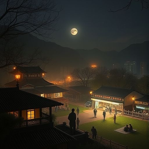 广州夜场会所豪华大厅夜景