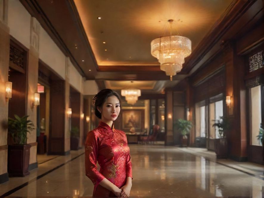 一家看起来比较高档的休闲会所大堂