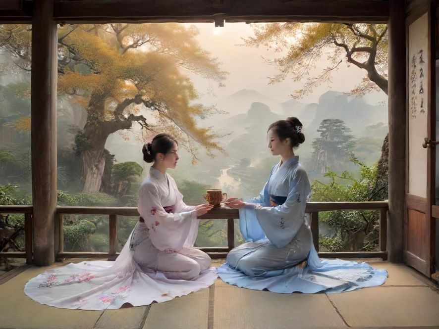 温馨舒适的茶室环境