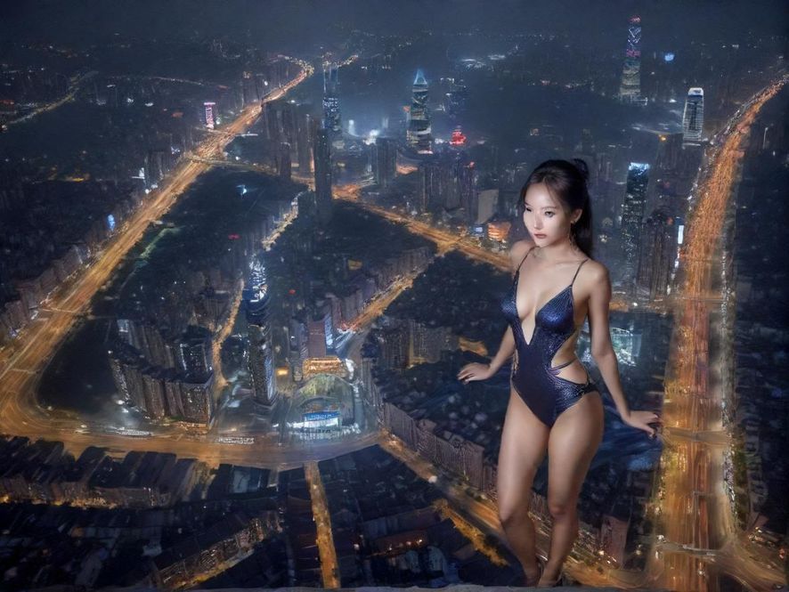 番禺夜景灯光璀璨