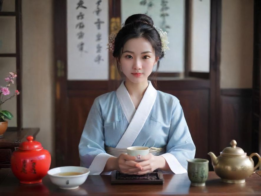 舒适温馨的休闲茶室内部景象