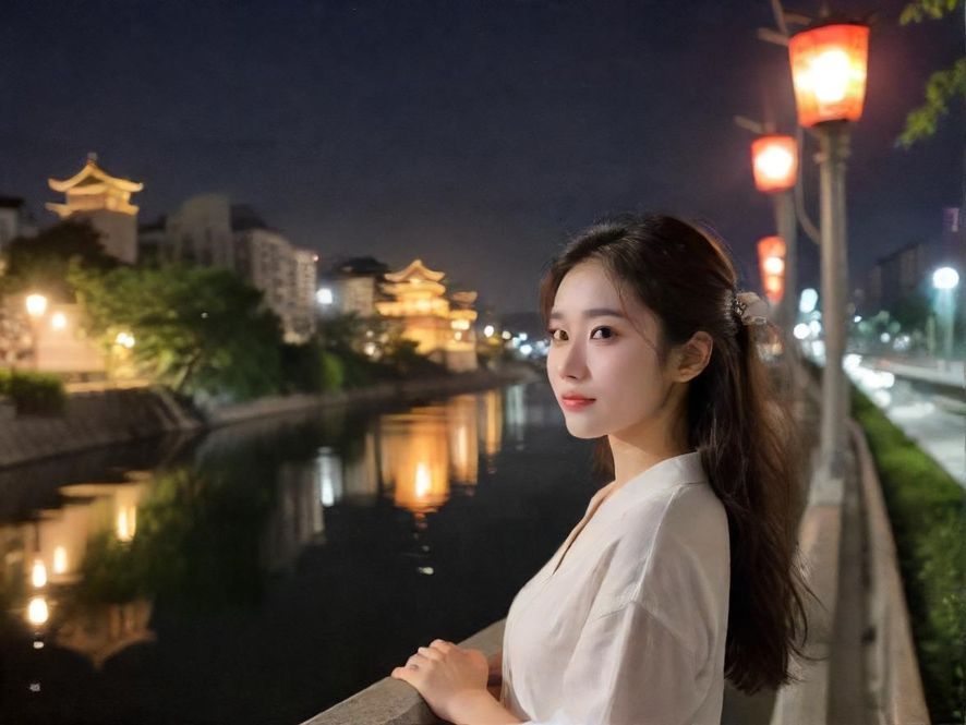 广州夜色中的休闲会所入口