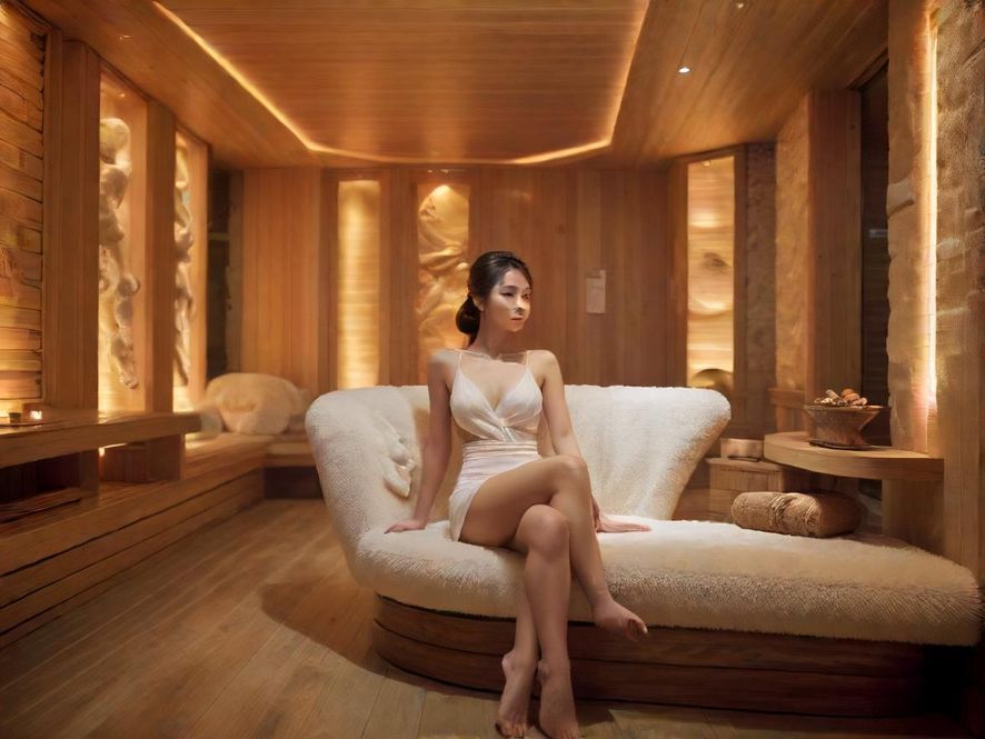 广州高端桑拿会所休息区