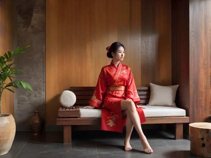 广州桑拿会所大厅现代简约休闲区域