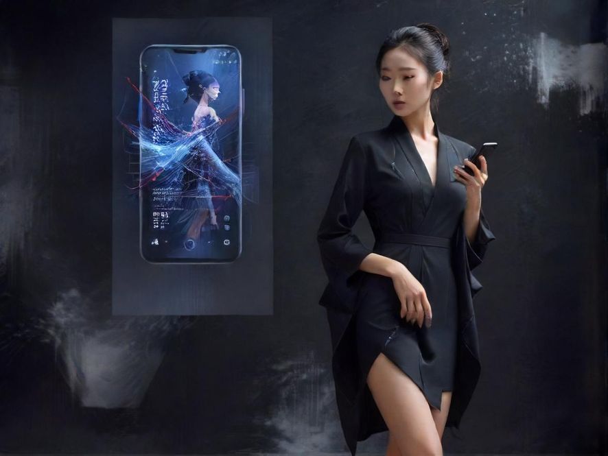 手机屏幕上显示着密密麻麻的信息