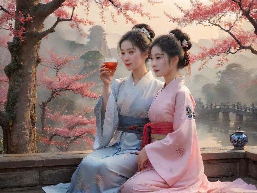 雅致空间里的精致茶具