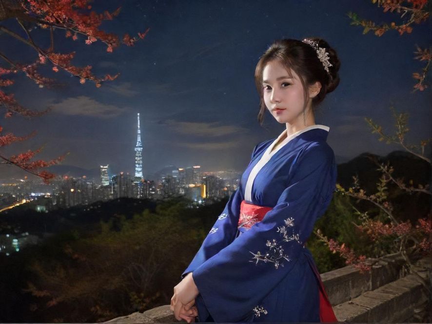 深圳福田会所95外部夜景展示