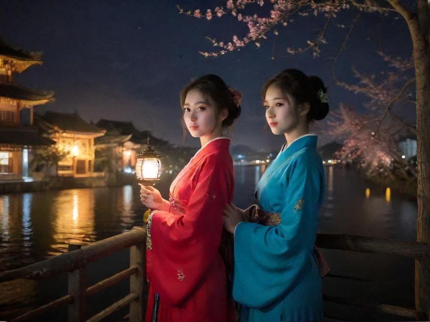 广州夜场佳丽时尚合影场景