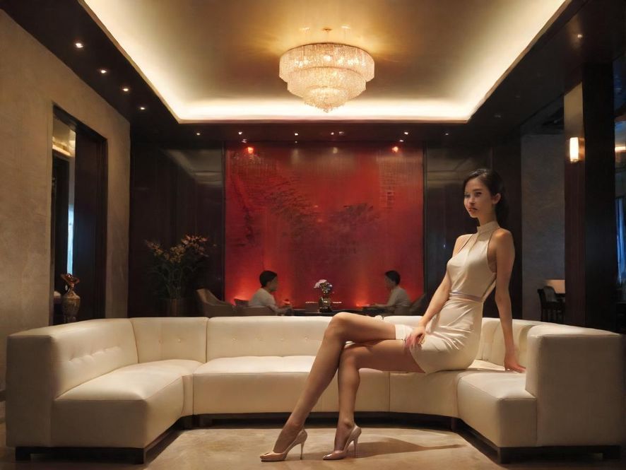珠海夜场会所休息大厅实景