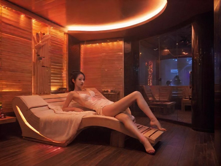 广州夜场会所桑拿休息区内景