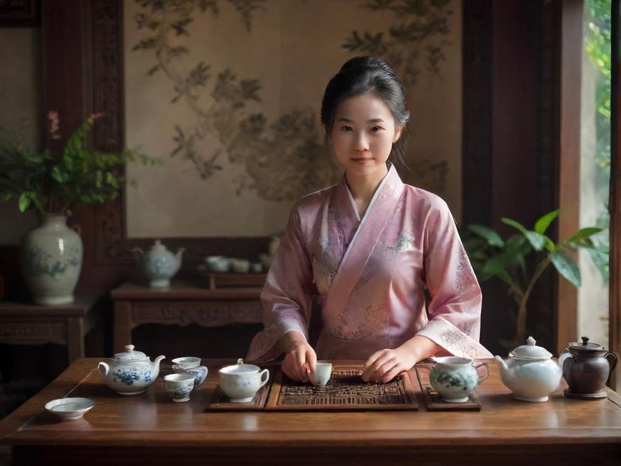 深圳南山喝茶工作室茶艺师表演