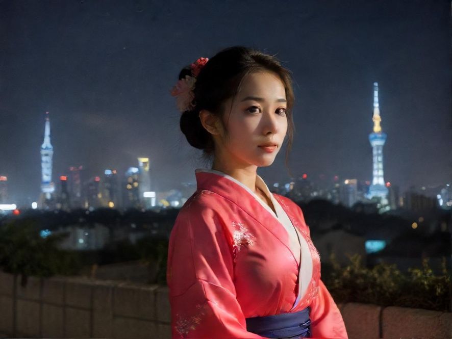 夜色下的高端会所入口，灯光璀璨，充满神秘感