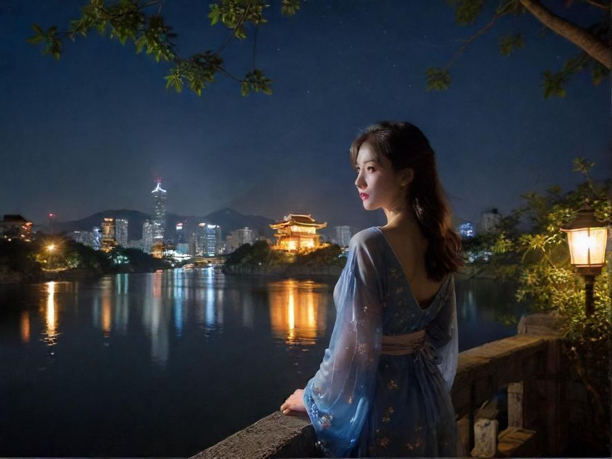 广州海珠夜场街景