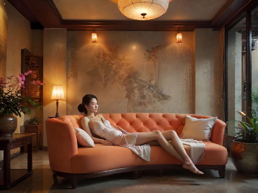 龙归桑拿会所休息区