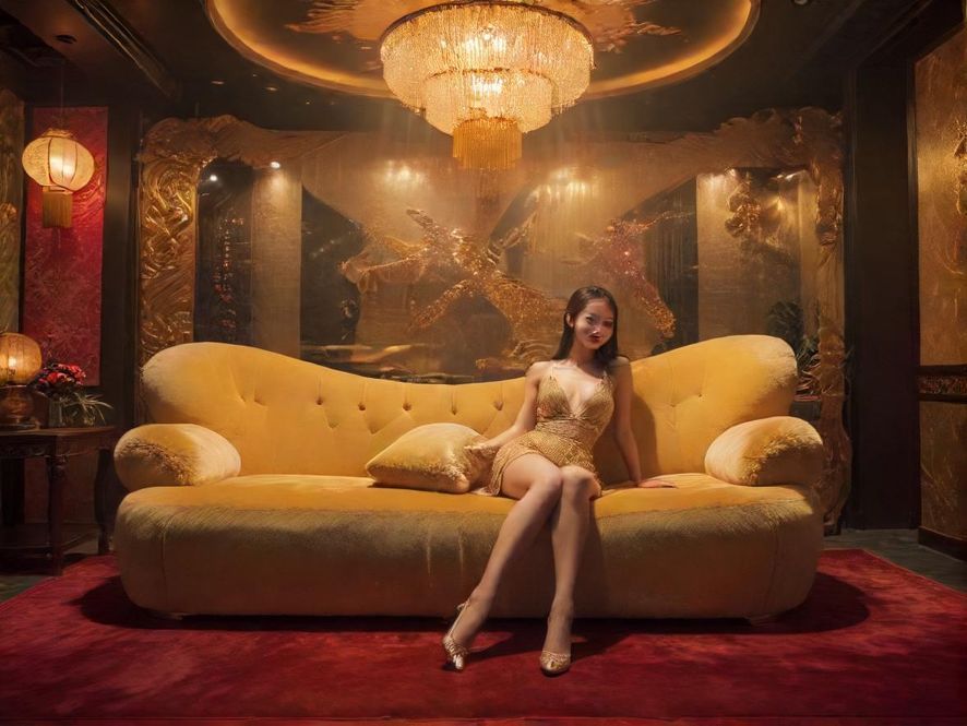 深圳罗湖夜场会所休息区