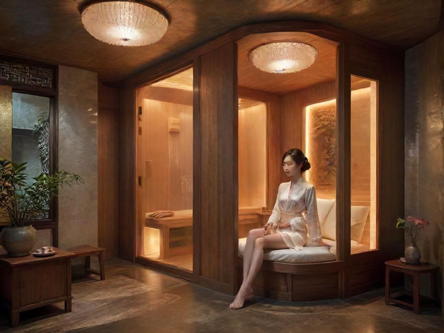 0757飞机桑拿内部场景