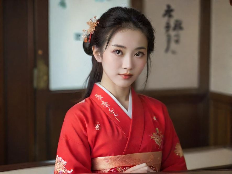 一位气质优雅的东方熟女,在柔和灯光下的高级私人会所中,侧面展现出迷人风采。