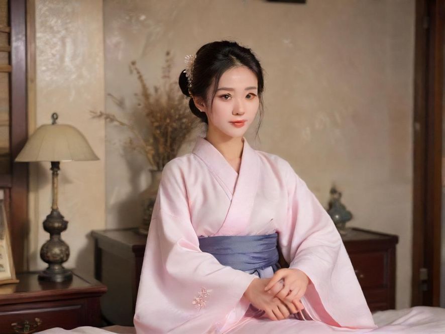 一位气质优雅的女士在家中享受专属定制课程，氛围温馨私密