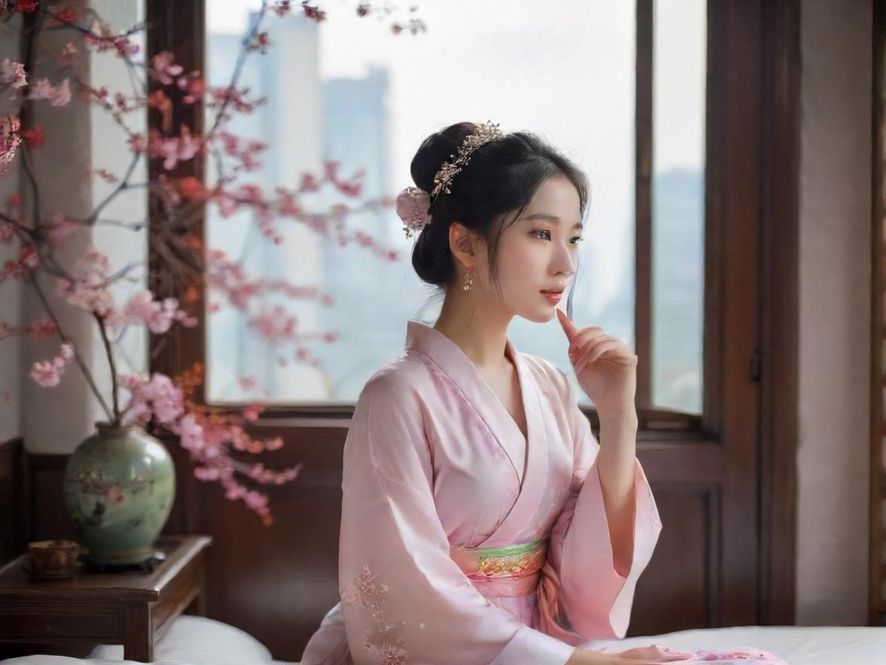 一位女性闭目享受着专业按摩师的理疗服务，灯光柔和，氛围宁静祥和。