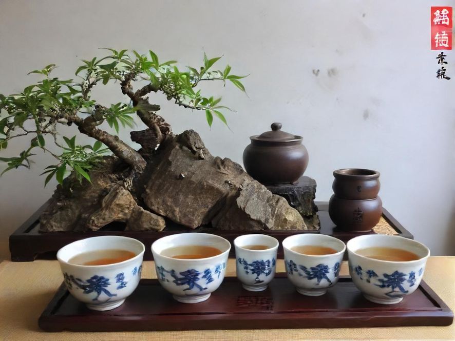 佛山休闲区,朋友们围坐品茶聊天,氛围轻松愉悦